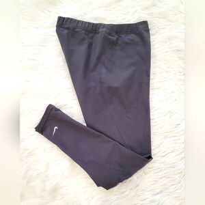 Nike Running Dri Fit Tights Size‎ Med Grey Stripes Full Length Activewear Gym